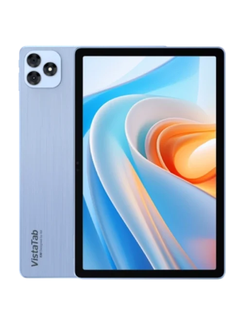 Tablet itel VistaTab 30s dengan layar 10.5 inci HD+, RAM 8GB, penyimpanan 128GB, dan baterai tahan lama.