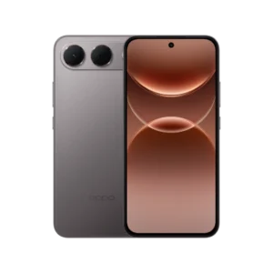 Tampilan depan dan belakang smartphone Oppo A7 Pro 5G warna abu-abu